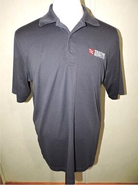 Core 365 Shirt Mens Size L Gray Polo Employee Uniform Work Tractor Supply Co TSC